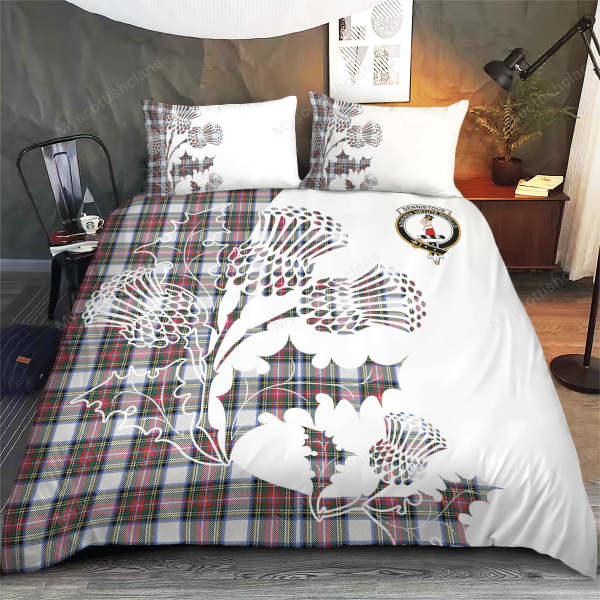 Dennistoun Tartan Crest Bedding Set - Thistle Style Cheap - Image 3