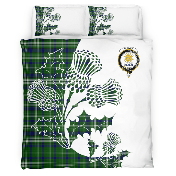 Purves Tartan Crest Bedding Set - Thistle Style Supply - Image 2
