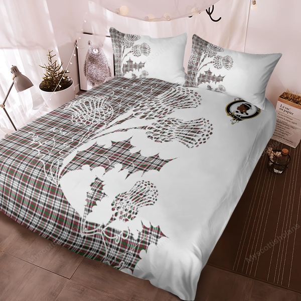 Borthwick Tartan Crest Bedding Set - Thistle Style Online now - Image 4