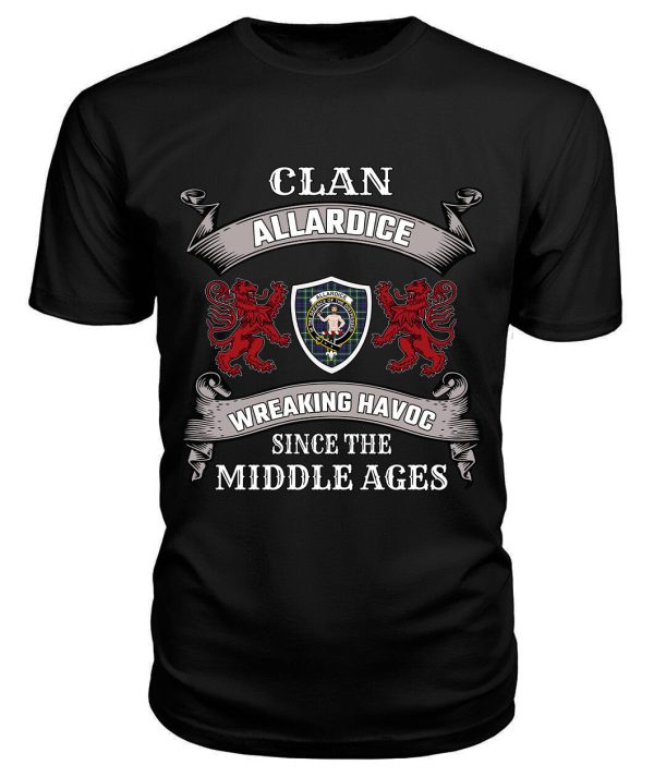 Allardice Family Tartan - 2D T-shirt Online