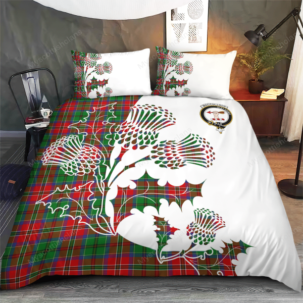 MacCulloch (McCulloch) Tartan Crest Bedding Set - Thistle Style Online Sale - Image 4