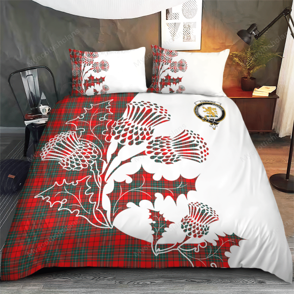 Cumming Tartan Crest Bedding Set - Thistle Style For Cheap - Image 3