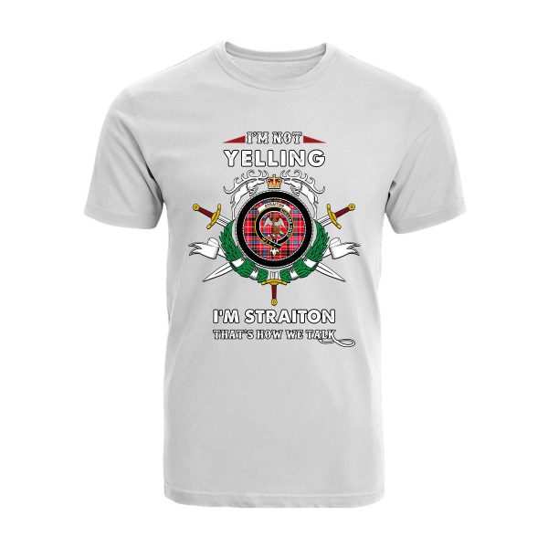 Straiton Tartan Crest T-shirt - I m not yelling style Online - Image 3
