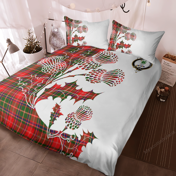 Somerville Tartan Crest Bedding Set - Thistle Style For Discount - Image 2