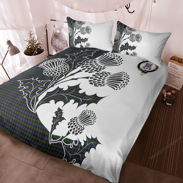 Spalding Tartan Crest Bedding Set - Thistle Style Online now - Image 4