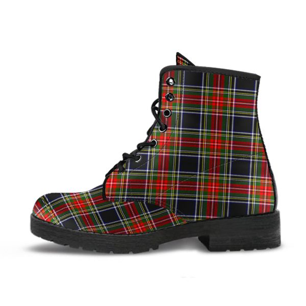 Stewart Black Tartan Leather Boots - SP Cheap - Image 2