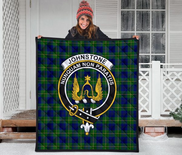 Johnstone Modern Tartan Crest Quilt - SP on Sale