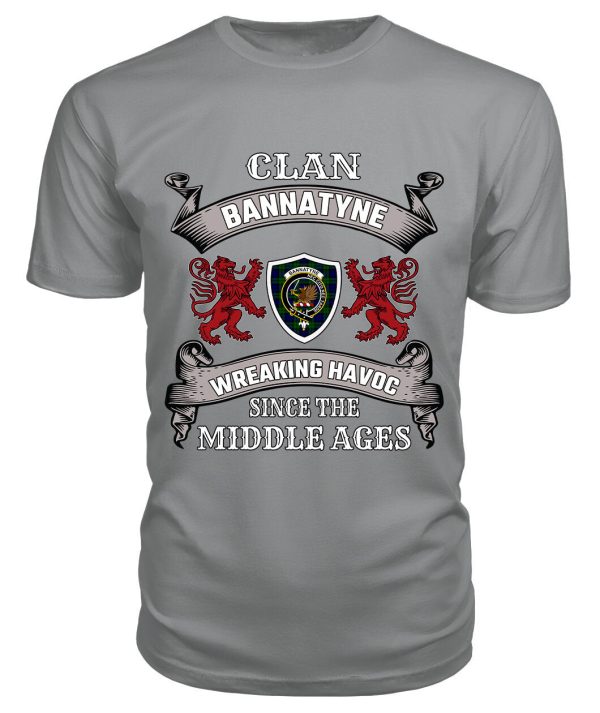 Bannatyne Family Tartan - 2D T-shirt For Sale - Image 5