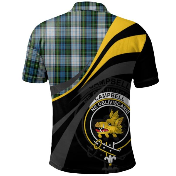 Campbell Dress 02 Tartan Polo Shirt - Royal Coat Of Arms Style Online Hot Sale - Image 2