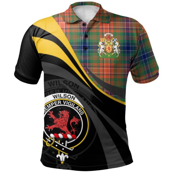 Wilson Ancient Tartan Polo Shirt - Royal Coat Of Arms Style For Discount