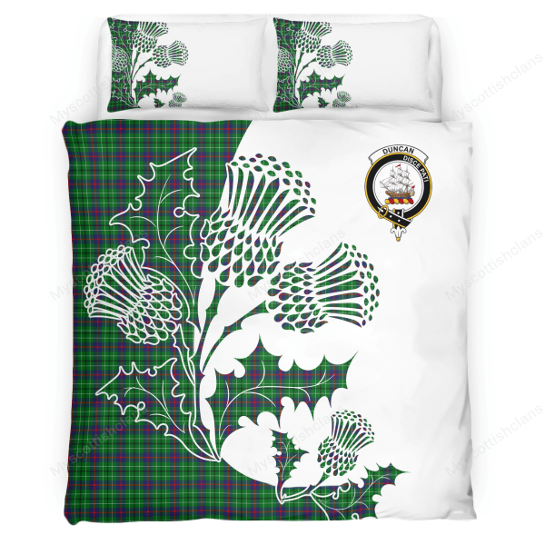 Duncan Tartan Crest Bedding Set - Thistle Style Fashion - Image 3