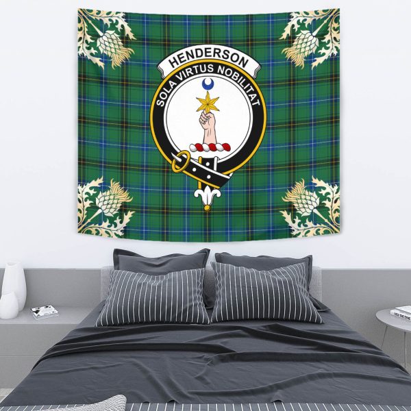 Henderson Ancient Tartan Crest Tapestry - Thistle Style on Sale - Image 2