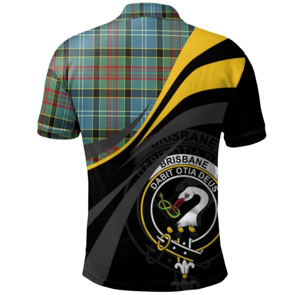 Brisbane Modern Tartan Polo Shirt - Royal Coat Of Arms Style Supply - Image 2