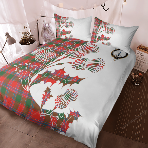 Dalzell Tartan Crest Bedding Set - Thistle Style Online - Image 2