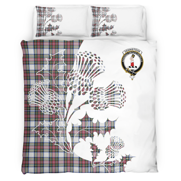 Dennistoun Tartan Crest Bedding Set - Thistle Style Cheap - Image 2