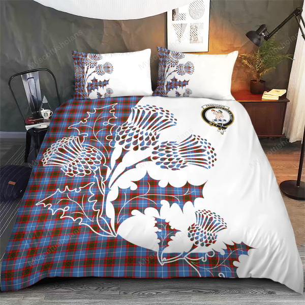 Pennycook Tartan Crest Bedding Set - Thistle Style on Sale - Image 2
