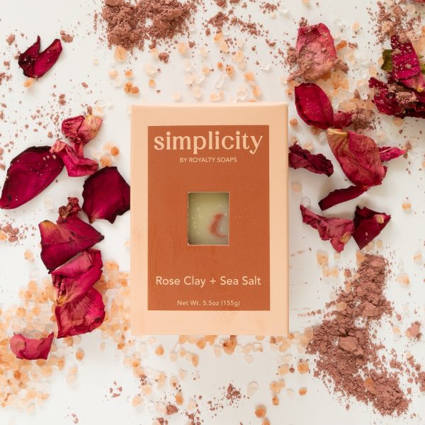 Rose Clay + Sea Salt Simplicity Soap Bar Cheap