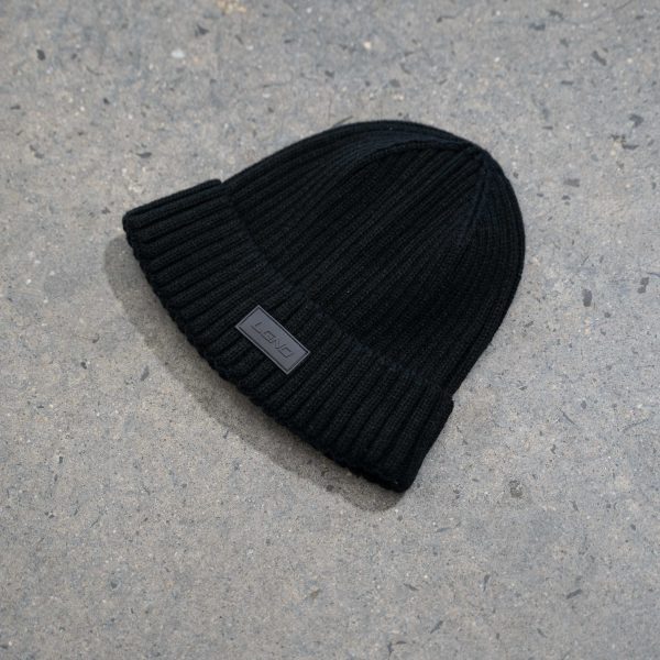 Black Jacquard Beanie Sale - Image 4