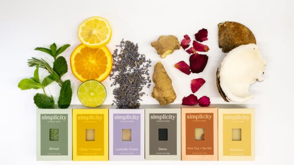 Rose Clay + Sea Salt Simplicity Soap Bar Cheap - Image 2
