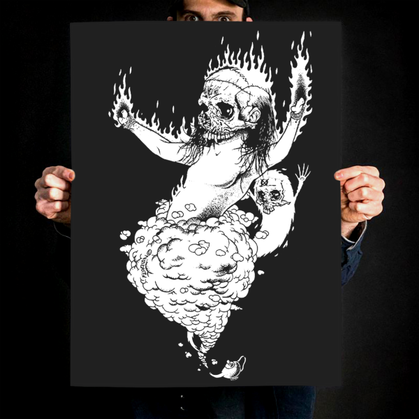 Florian Bertmer x Converge  Rise From Ruin  Giclee Print Hot on Sale